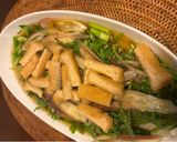 せりとみょうが油揚げの冷やしそうめん作り方5写真