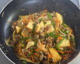 厚揚げとひき肉のプルコギ風甘辛炒め作り方5写真