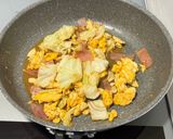 卵🥚＆ベーコン🥓＆キャベツ🥬炒め😃作り方2写真