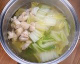 鶏と白菜の旨だし塩ちゃんこうどん最高🥰🍜作り方2写真