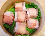 せいろで作る！豚肉と厚揚げのキムチーズ作り方4写真