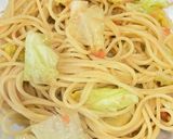 混ぜるだけ簡単🍝キャベツと明太子パスタ作り方5写真
