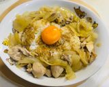 焼きおにぎりでオリーブオイル洋風親子丼作り方13写真