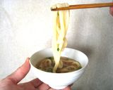 干しうどんで作る醤油&かけうどん作り方8写真