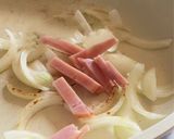 うどんの塩麹ナポリタン作り方1写真