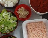 我が家のアジア風キーマカレー作り方1写真