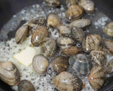 あさりとほうれん草のにんにく炒め作り方3写真