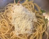 春の味　ふきのとうのペペロンチーノ作り方5写真