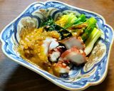 葉玉葱と新若布のぬた　酢味噌は砂糖無し作り方6写真