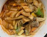 肉無チクワバーベキュー親子丼味野菜炒め作り方18写真