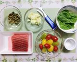 暑い日に食べたい夕飯トマトマグロのパスタ作り方1写真