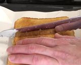 目玉焼きとハンバーグのトーストサンド作り方7写真