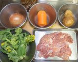 菜の花チキンカレー作り方1写真