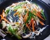 味噌あじ椎茸ネギ豚の焼き春巻き作り方3写真