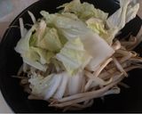 白菜ともやしの卵のあんかけラーメン作り方2写真