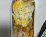 レンジ簡単洋風味噌パスタ味オムライス弁当作り方13写真