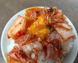 超適当！とまおっ流キムチTKG！作り方2写真