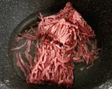 肉ラーメン風♪牛ひき肉たっぷりそうめん♪作り方2写真