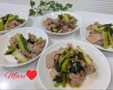 小松菜と豚こま肉の炒め物作り方3写真