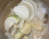 秋先取り！鮭と野菜の濃く旨味噌汁♪作り方2写真