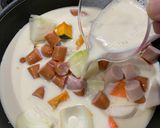 濃厚！ 豆乳と味噌のスープ作り方1写真