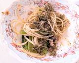 黒とろろ昆布とツナトマトの冷製パスタ作り方3写真