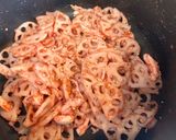 蓮根と鶏ササミの梅和え作り方3写真