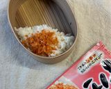 お弁当のご飯の中からこんにちは😊2段ご飯作り方2写真