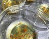 紅花で２色牛乳寒天ゼリー作り方4写真