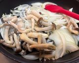 サバ缶としめじの和風パスタ作り方4写真
