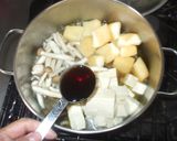 煮込みうどん♪簡単三つ葉ゴボウ豚肉作り方7写真