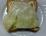 【簡単朝食】レタスチーズホットサンド作り方2写真