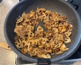 蓮根としめじの和風パスタ（肉入り）作り方6写真