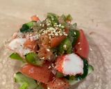 和風サラダ⭐︎カニカマ夏野菜⭐︎ピリ辛作り方5写真