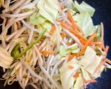 さば味噌缶和風パスタ作り方2写真