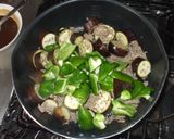 なす味噌炒め♪簡単ピーマンひき肉作り方5写真