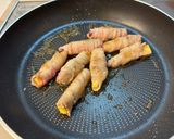 さつまいもの豚肉巻き。作り方4写真