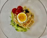即席味噌汁で！隠れナスの梅みそビビン麺！作り方7写真