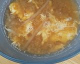 卵とじ味噌汁作り方3写真