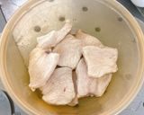 水晶鶏♪手作り梅酢玉ねぎだれがけ作り方5写真