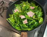 ほうれん草とベーコン、コーンのバター炒め作り方2写真