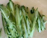 我が家流・冷やし中華（盛り付けアレンジ作り方4写真