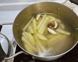 小松菜としいたけとじゃがいものスープ作り方4写真
