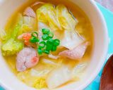 沖縄シークヮーサー♡白菜と豚肉のスープ作り方4写真
