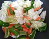 今日の夕飯！野菜料理豚肉厚揚げ回鍋肉中華作り方7写真
