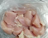 鶏むね肉とキャベツの炒め物作り方1写真