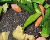 ソーセージとオクラの白だしバター☆お弁当作り方2写真