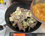 なすと里芋と豚肉のみぞれ生姜あんかけ炒め作り方7写真