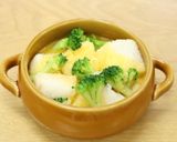 介護食　らくらく食パンのオムレツ風作り方5写真