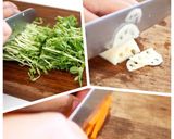 豆苗とれんこんのごまマヨサラダ作り方1写真